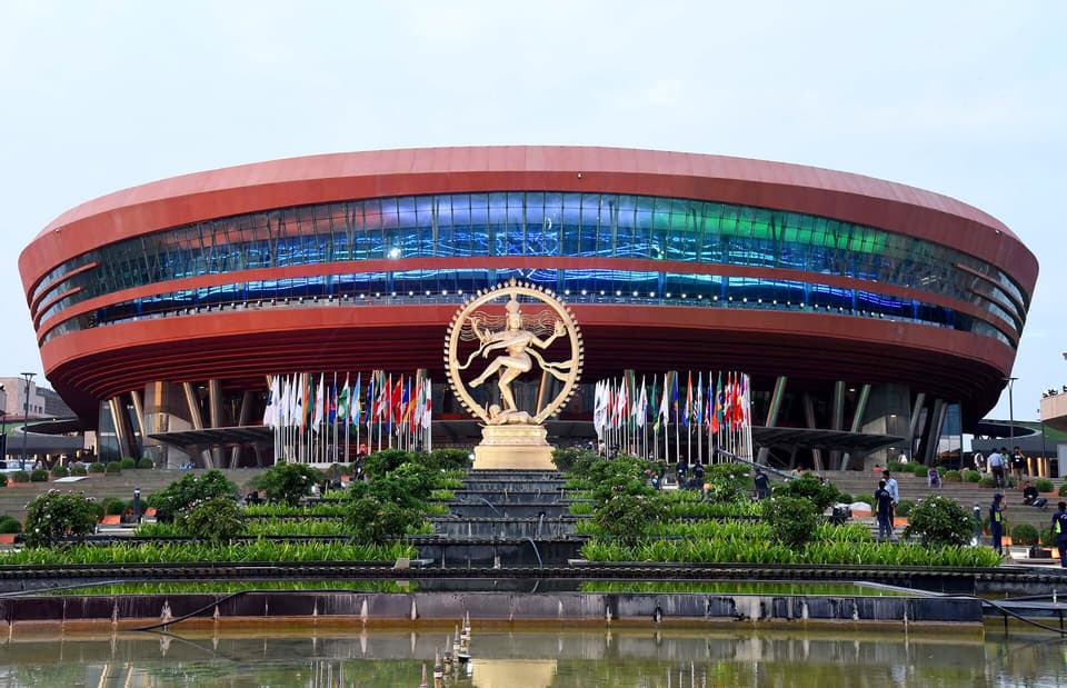 Bharat Mandapam in New Delhi, venue of the UPSC centenary celebrations on 1 October 2026. Photo: Ministry of Culture / Wikimedia Commons (GODL-India)